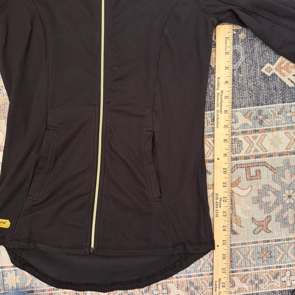 Betsey Johnson Black Performance Sport Jacket with Gold Accent Women’s Size XS - Picture 11 of 12